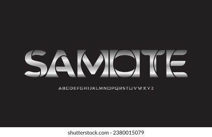 Creative font. Modern abstract digital tech font. Logo creative font, type, technology, movie, digital, music, movie. Fonts and illustration in vector format.