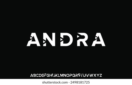 Creative font. Modern abstract digital tech font. Logo creative font, type, technology, movie, digital, music, movie. Fonts and illustration in vector format.