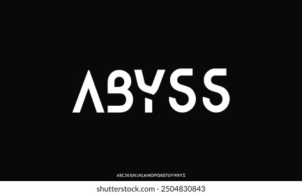 Creative font. Modern abstract digital tech font. Logo creative font, type, technology, movie, digital, music, movie. Fonts and illustration in vector format.