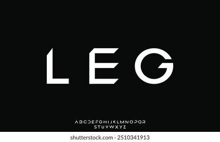 Creative font. Modern abstract digital tech font. Logo creative font, type, technology, movie, digital, music, movie. Fonts and illustration in vector format.