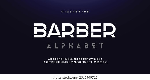 Creative font. Modern abstract digital tech font. Logo creative font, type, technology, movie, digital, music, movie. Fonts and illustration in vector format.