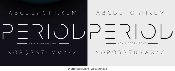 Creative font. Modern abstract digital tech font. Logo creative font, type, technology, movie, digital, music, movie. Fonts and illustration in vector format.