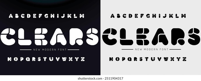 Creative font. Modern abstract digital tech font. Logo creative font, type, technology, movie, digital, music, movie. Fonts and illustration in vector format.