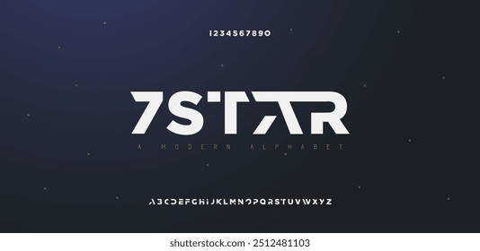 Creative font. Modern abstract digital tech font. Logo creative font, type, technology, movie, digital, music, movie. Fonts and illustration in vector format.