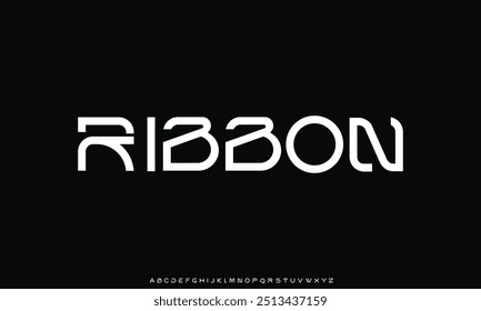 Creative font. Modern abstract digital tech font. Logo creative font, type, technology, movie, digital, music, movie. Fonts and illustration in vector format.