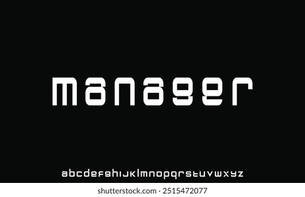 Creative font. Modern abstract digital tech font. Logo creative font, type, technology, movie, digital, music, movie. Fonts and illustration in vector format.