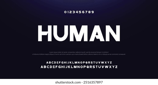 Kreative Schriftart. Moderne abstrakte digitale Schriftart. Logo kreative Schriftart, Typ, Technologie, Film, digital, Musik, Film. Schriften und Illustration im Vektorformat.