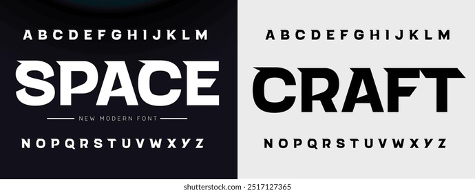 Creative font. Modern abstract digital tech font. Logo creative font, type, technology, movie, digital, music, movie. Fonts and illustration in vector format.
