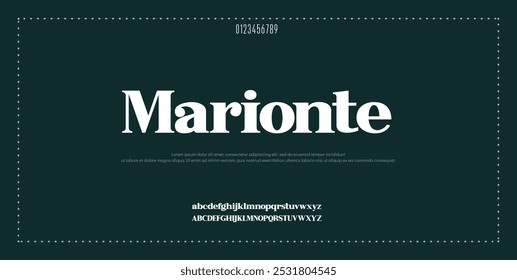 Creative font. Modern abstract digital tech font. Logo creative font, type, technology, movie, digital, music, movie. Fonts and illustration in vector format.