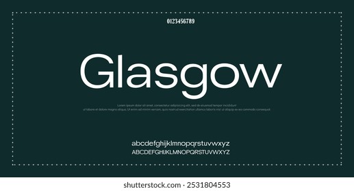 Creative font. Modern abstract digital tech font. Logo creative font, type, technology, movie, digital, music, movie. Fonts and illustration in vector format.