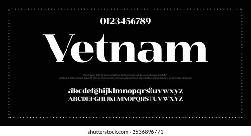Creative font. Modern abstract digital tech font. Logo creative font, type, technology, movie, digital, music, movie. Fonts and illustration in vector format.