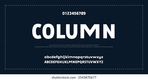 Creative font. Modern abstract digital tech font. Logo creative font, type, technology, movie, digital, music, movie. Fonts and illustration in vector format.