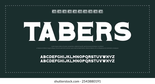 Creative font. Modern abstract digital tech font. Logo creative font, type, technology, movie, digital, music, movie. Fonts and illustration in vector format.