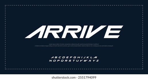 Creative font. Modern abstract digital tech font. Logo creative font, type, technology, movie, digital, music, movie. Fonts and illustration in vector format.