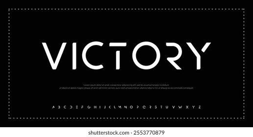 Creative font. Modern abstract digital tech font. Logo creative font, type, technology, movie, digital, music, movie. Fonts and illustration in vector format.