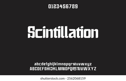 Creative font. Modern abstract digital tech font. Logo creative font, type, technology, movie, digital, music, movie. Fonts and illustration in vector format.
