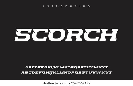 Creative font. Modern abstract digital tech font. Logo creative font, type, technology, movie, digital, music, movie. Fonts and illustration in vector format.