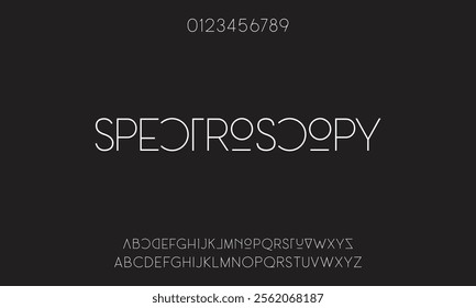 Creative font. Modern abstract digital tech font. Logo creative font, type, technology, movie, digital, music, movie. Fonts and illustration in vector format.