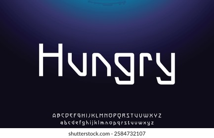 Creative font. Modern abstract digital tech font. Logo creative font, type, technology, movie, digital, music, movie. Fonts and illustration in vector format.