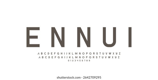 Creative font. Modern abstract digital tech font. Logo creative font, type, technology, movie, digital, music, movie. Fonts and illustration in vector format.