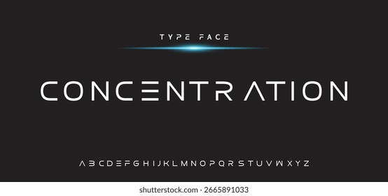 Creative font. Modern abstract digital tech font. Logo creative font, type, technology, movie, digital, music, movie. Fonts and illustration in vector format.
