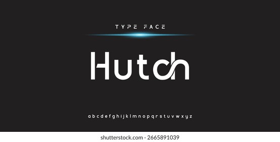Creative font. Modern abstract digital tech font. Logo creative font, type, technology, movie, digital, music, movie. Fonts and illustration in vector format.