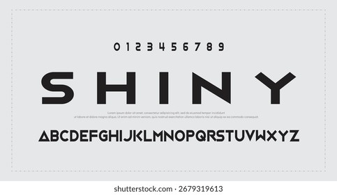 Creative font. Modern abstract digital tech font. Logo creative font, type, technology, movie, digital, music, movie. Fonts and illustration in vector format.