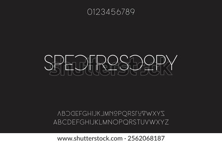 Creative font. Modern abstract digital tech font. Logo creative font, type, technology, movie, digital, music, movie. Fonts and illustration in vector format.