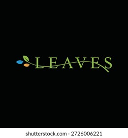 Texto creativo de la fuente Deja el diseño del logotipo, símbolo gráfico Vector Font Serif
