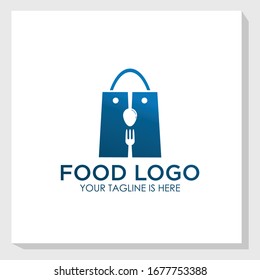 creative food concept logo template, restaurant logo template, cutlery logo