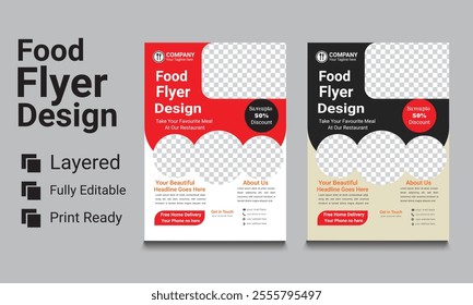 Creative Food Flyer Design Template