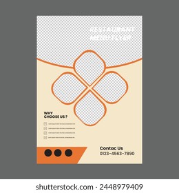 creative food flyer template design