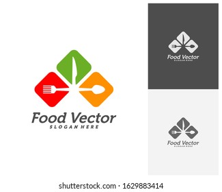 Creative Food logo design vector. Restaurant, food court, cafe logo template. Icon symbol. Illustration