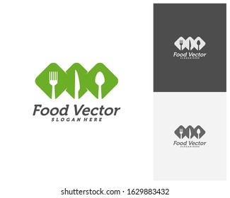 Creative Food logo design vector. Restaurant, food court, cafe logo template. Icon symbol. Illustration