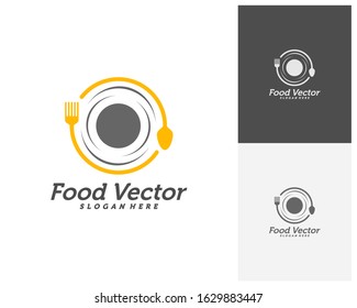 Creative Food logo design vector. Restaurant, food court, cafe logo template. Icon symbol. Illustration