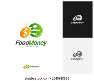 Creative Food Money Logo Design Vector Stock Vector (Royalty Free ...