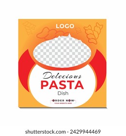 Creative food social media post design