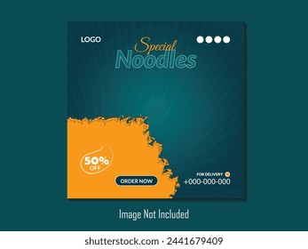Creative food social post design