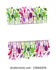 Creative food vector illustration