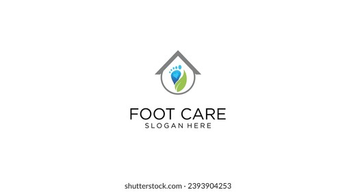 Creative foot care logo design with modern style| premium vector - Shutterstock ID 2393904253