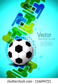 creative football background with colorful modern design. Vector illustration