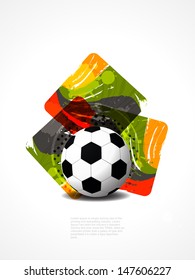 creative football background with colorful modern design. Vector illustration