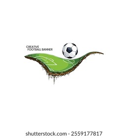 creative football design template design vector illustrator