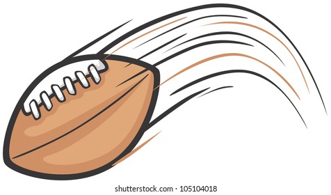 Creative Football Illustration / Fast moving football