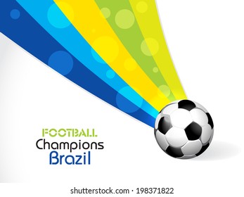 Creative football Illustration  - vector background.