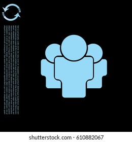 Creative Forum Icon. vector illustration