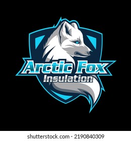 creative fox Animal mascot esport logo design
