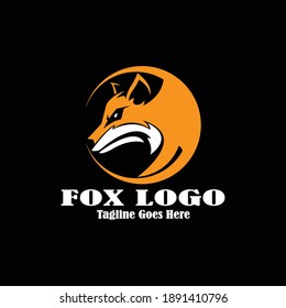 creative fox Animal Modern Simple Design Concept logo