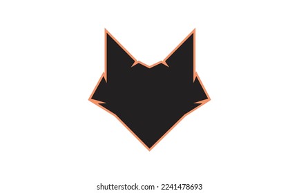 Creative fox Animal Modern Simple Design Concept logo set.