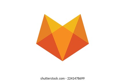 Creative fox Animal Modern Simple Design Concept logo set.